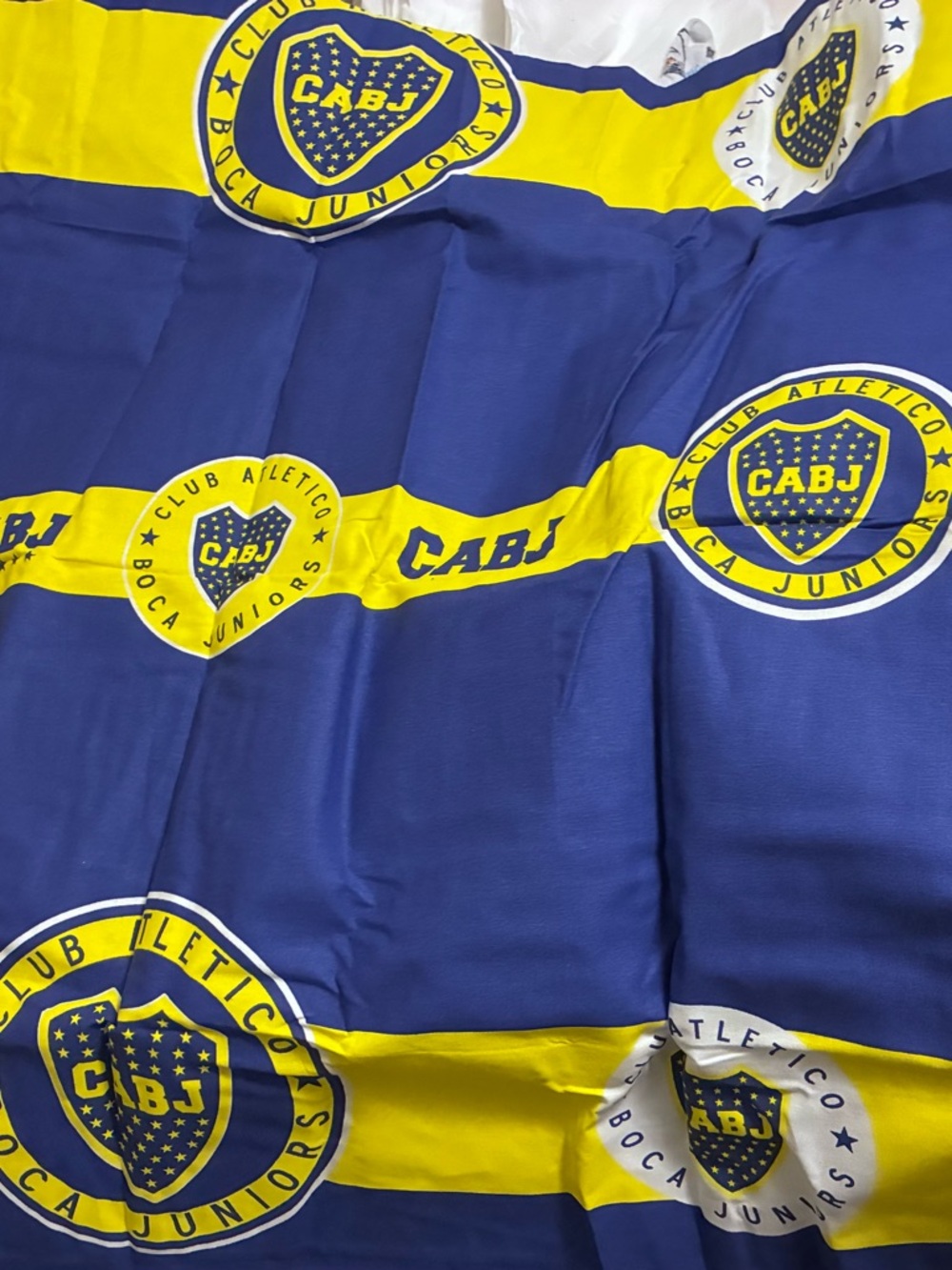 🇦🇷Boca Juniors CABJ Blue & Yellow Fútbol (soccer) Canvas Fabric ⚽️❤️ 98” X 55” - Picture 2 of 3
